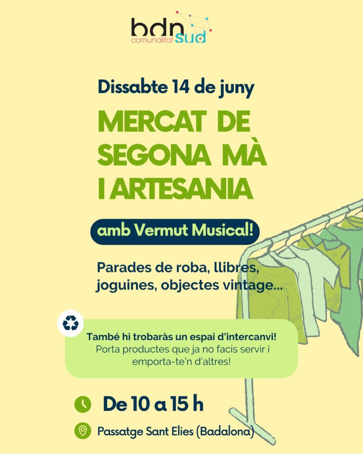 feria artesania, segunda mano, vintage en Badalona