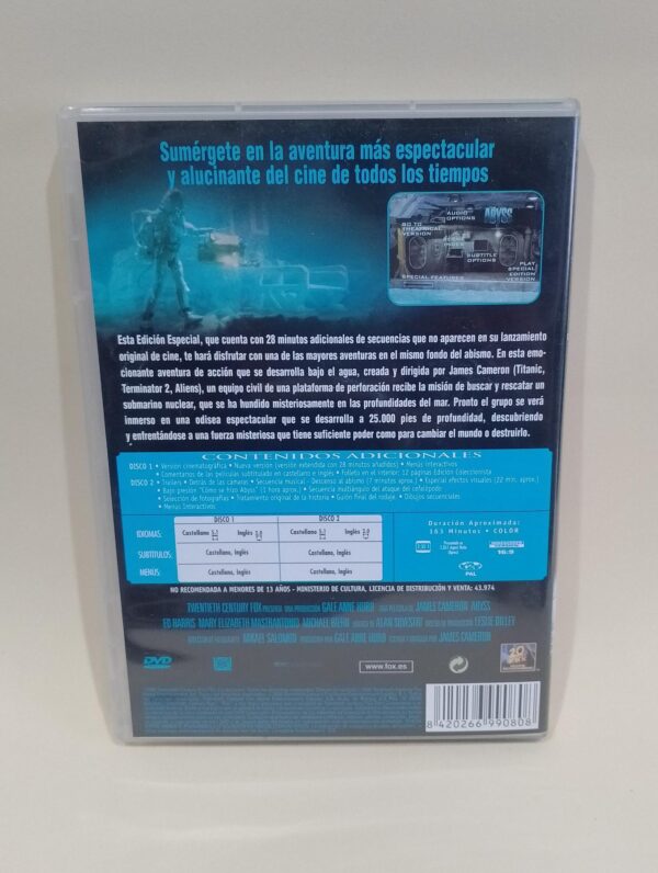 ABYSS, de James Cameron | Película DVD Versión Extendida - Imagen 2
