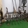 Juego completo de chimenea en hierro forjado artesanal con dragones - Image 13