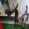 Juego completo de chimenea en hierro forjado artesanal con dragones - Image 12