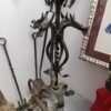 Juego completo de chimenea en hierro forjado artesanal con dragones - Image 9