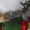 Juego completo de chimenea en hierro forjado artesanal con dragones - Image 7