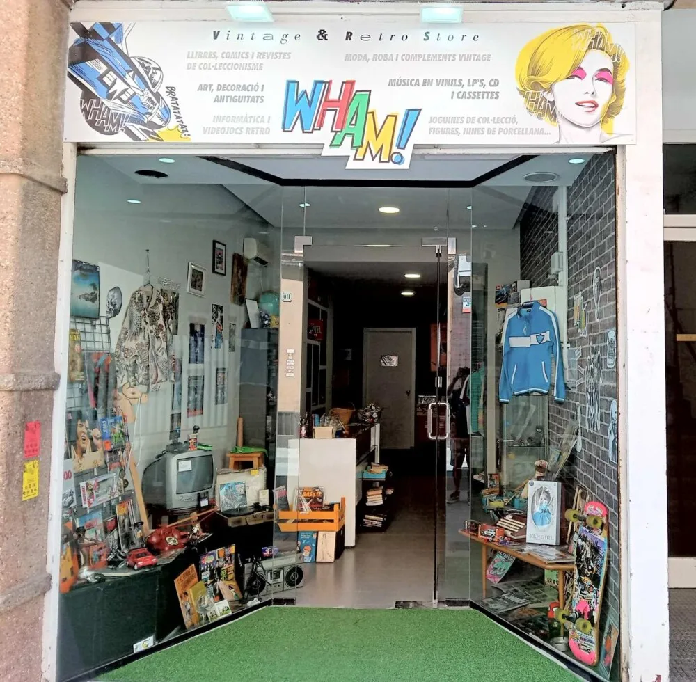 wham vintage store badalona barcelona discos vinilos antiguedades libros tebeos