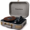maleta tocadiscos retro muse gris y dorado