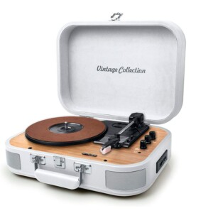 maleta tocadiscos muse madera blanco talco retro
