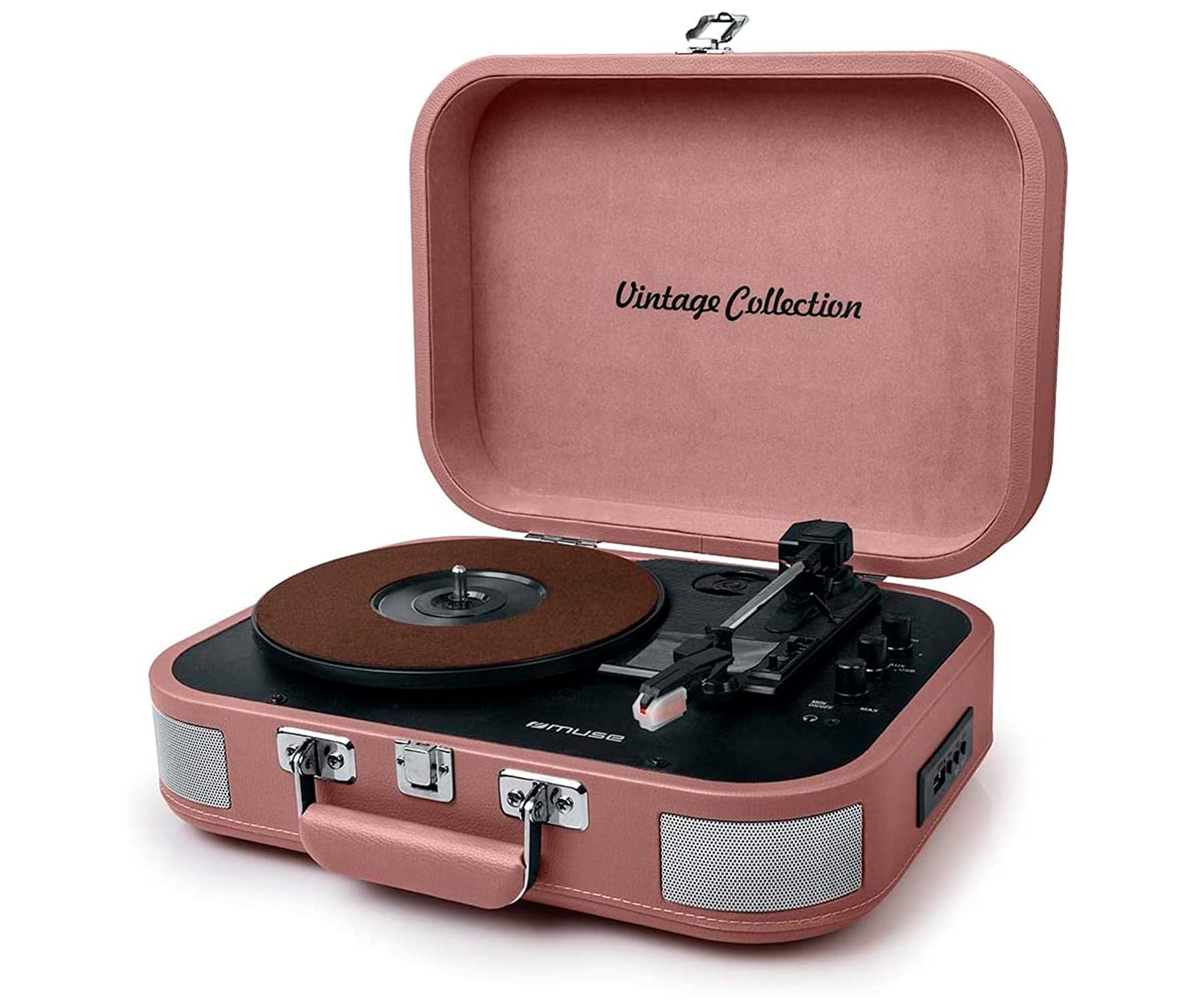 Maleta tocadiscos MUSE MT-201 Varios colores – Rosa mate