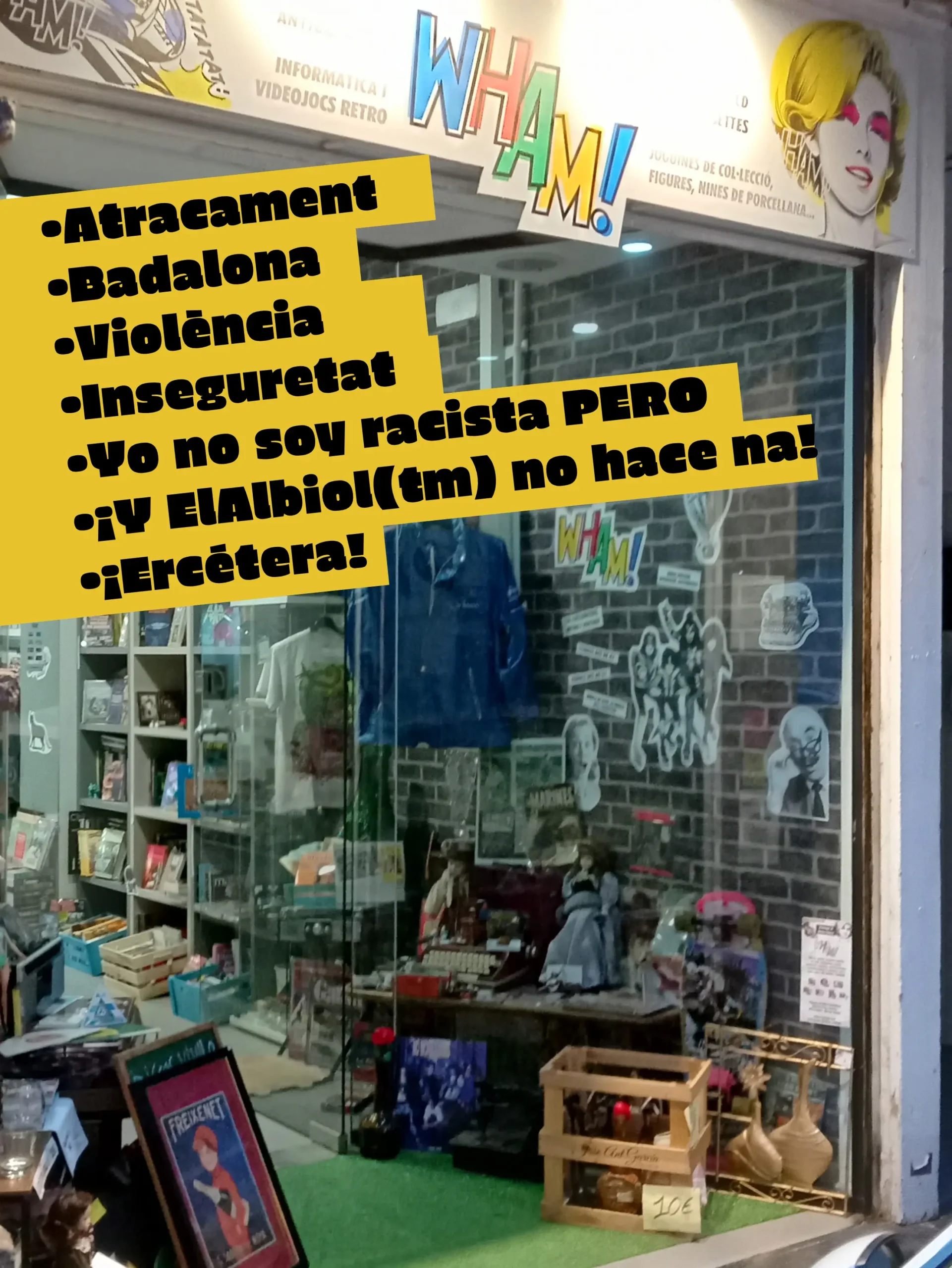 atraco violencia badalona tienda discos libros nueva inseguridad