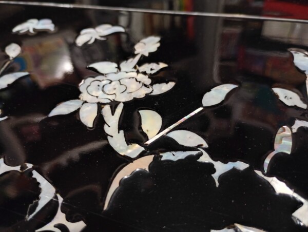 artesania floral en nacar