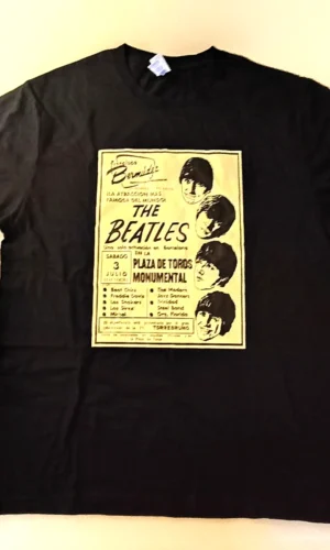 Camiseta The Beatles Cartel Barcelona Monumental Tour