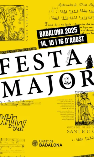 cartel fiestas agosto badalona fiesta mayor