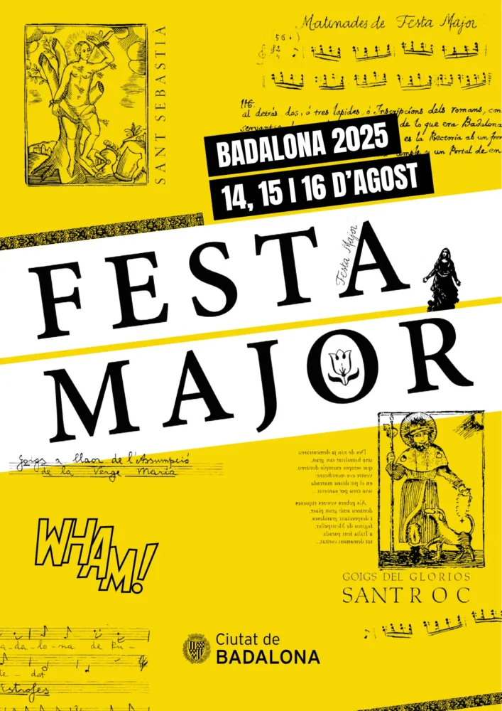 cartel fiestas agosto badalona fiesta mayor