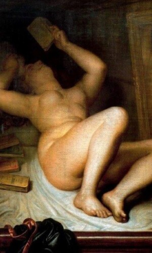 Antoine Weirtz, Il lettore di romanzi, dipinto del 1853