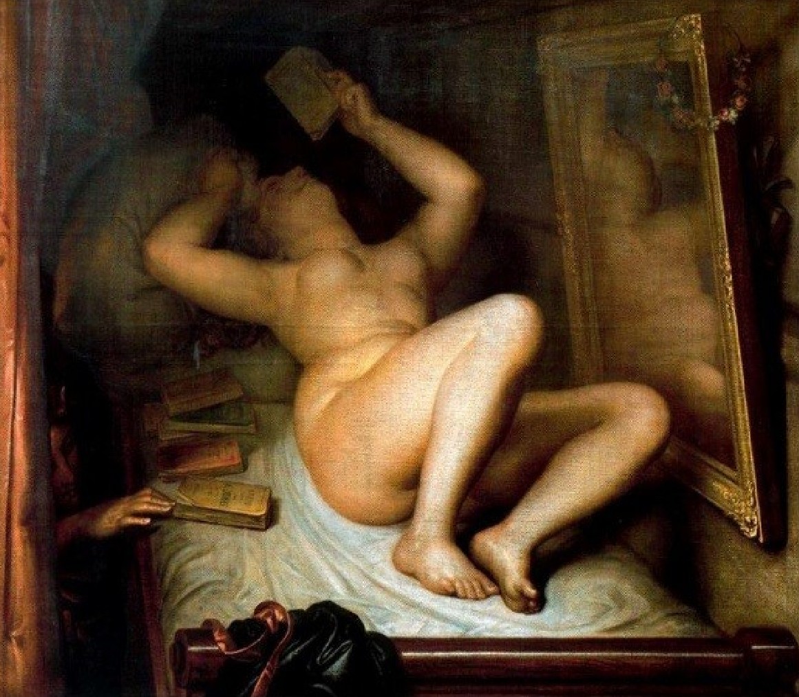 Antoine Weirtz, Il lettore di romanzi, dipinto del 1853