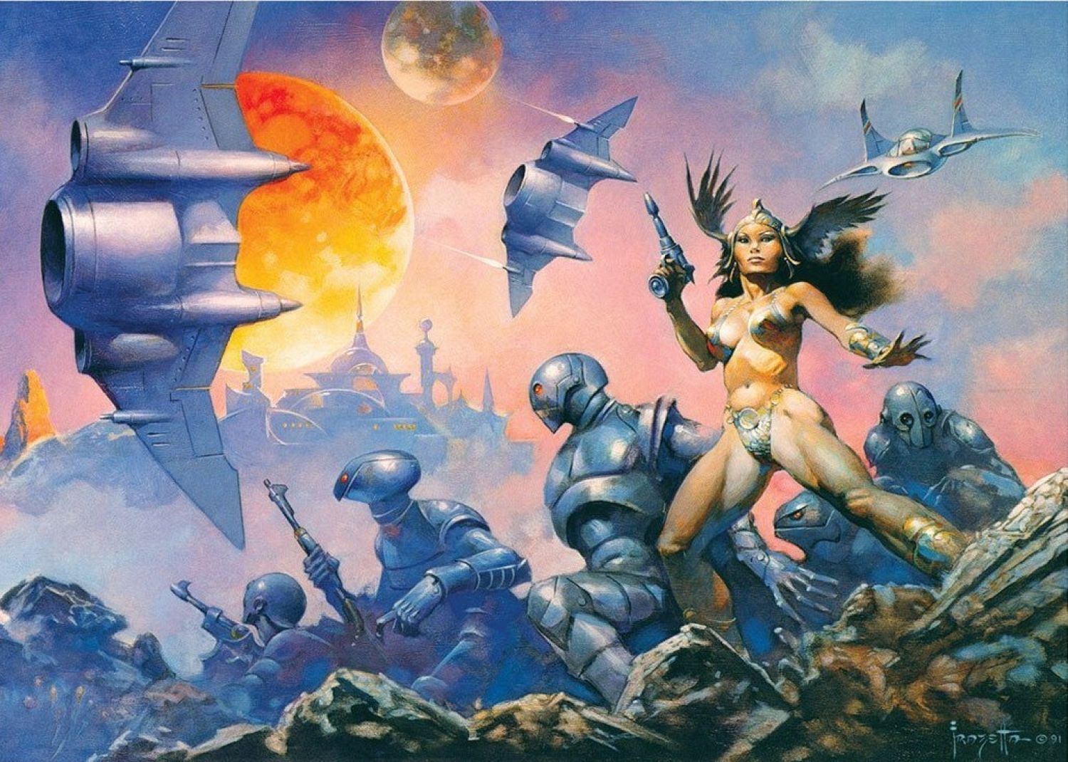 ilustracion frazetta libros genero literatura fantastica