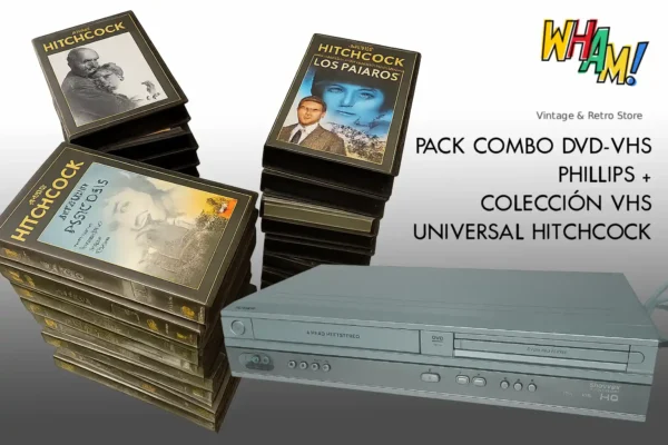 wham vintage pack vhs hitchcock peliculas reproductor combo