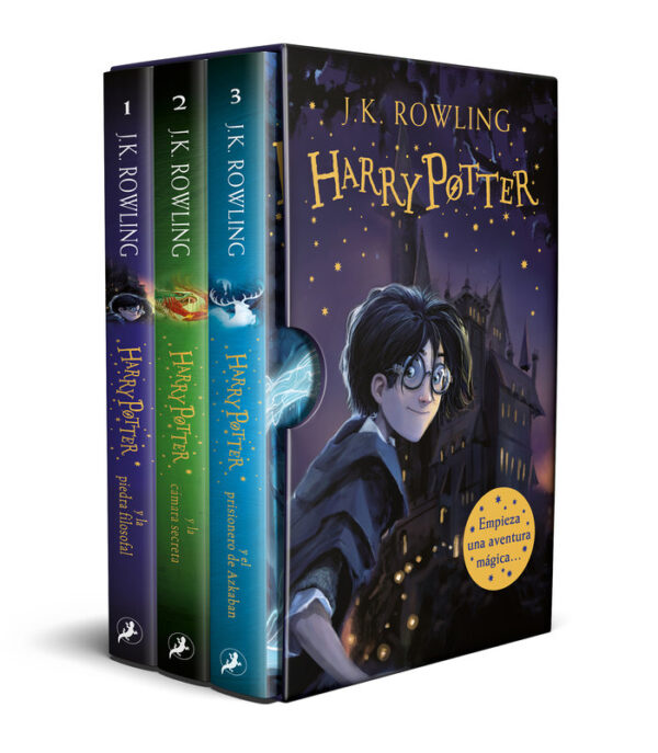 HARRY POTTER BOX SET WITH HARRY POTTER AND THE PHILOSOPHER'S STONE - ROWLING, JK - SALAMANDRA POCKET