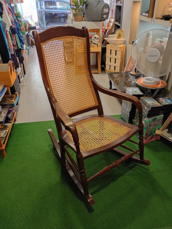 mueble vintage mecedora retro autentica madera