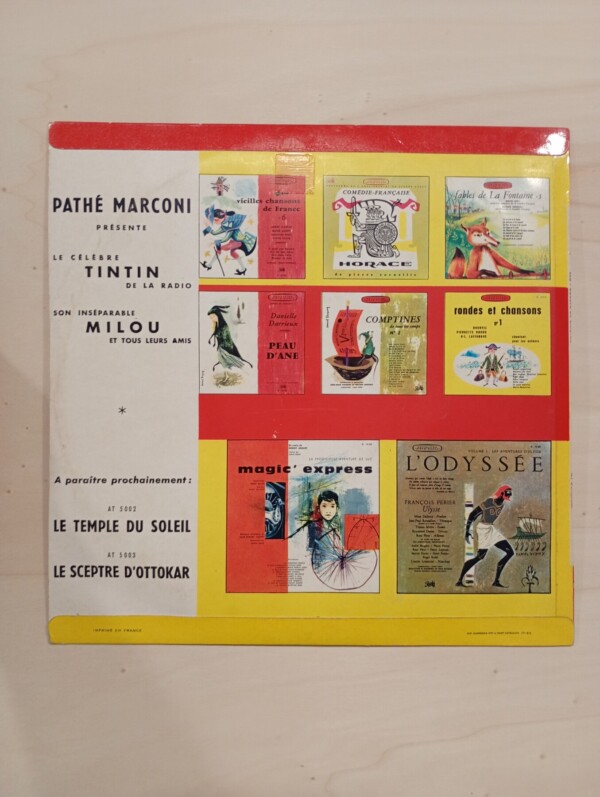 trasera disco tintin las siete bolas audiolibro