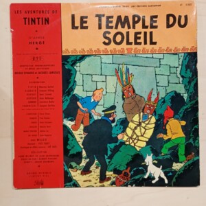 Tintin Il Tempio del Sole disco in vinile, adattamento radiofonico