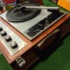 Tocadiscos maleta vintage madera Perpetuum Ebner - Imagen 2