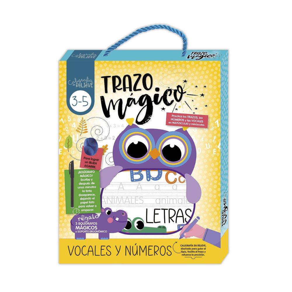 CALIGRAFIA EN RELIEVE ESTUCHE VOCALES Y NUMEROS - IMAGILAND