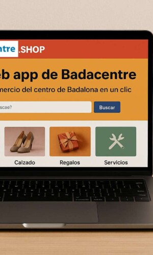 nueva web badacentre.shop webapp comercio local promociones ofertas badalona