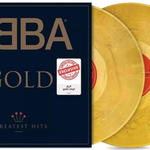 disco recopilatorio abba doble vinilo lp dorado