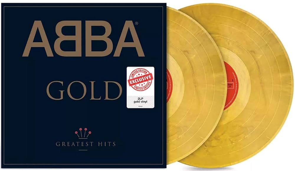 disco recopilatorio abba doble vinilo lp dorado