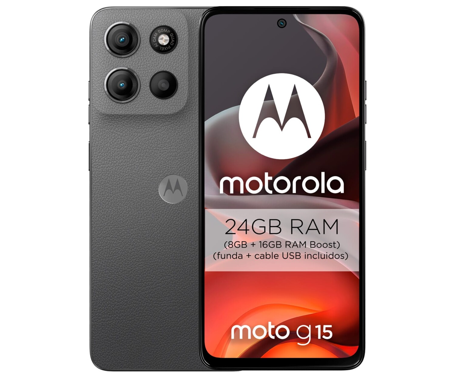MOTOROLA MOTO G15 4G GREY / 8+128GB / 6.72" FULL FHD+