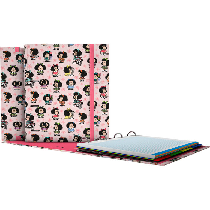 CARPEBOOK 4 ANILLAS 35MM A4 MAFALDA 23 UNICA -