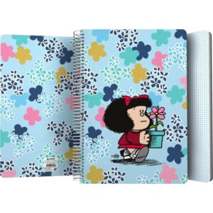 CUADERNO PP FOLIO 80H 90 GR CUADRO 4MM MAFALDA 24 LIVELY -