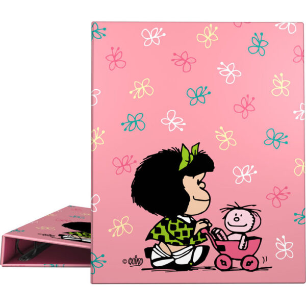 CARPETA A4 FORRADA 4 ANILLAS 25MM MAFALDA BABY CAR 25 -