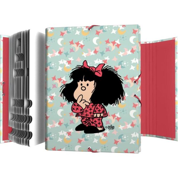 CARPETA CLASSIFICADORA FORRAT SOLAPA MAFALDA 25 PIJAMA -