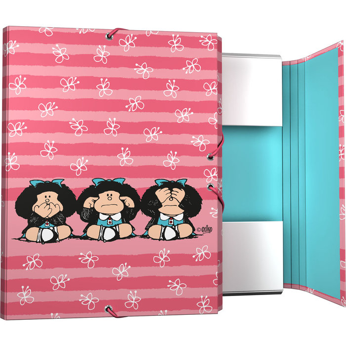 CARPETA 3 SOLAPAS FORRADA MAFALDA 22 SABIDURIA -