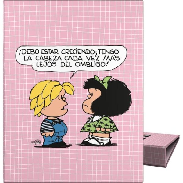 CARPETA A5 4 ANILLAS 20MM FORRADA MAFALDA 20 BELLY -