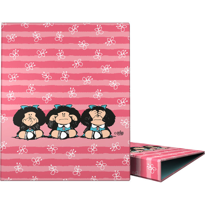 CARPETA A4 4 ANILLAS 25 MM MAFALDA 22 SABIDURIAD -