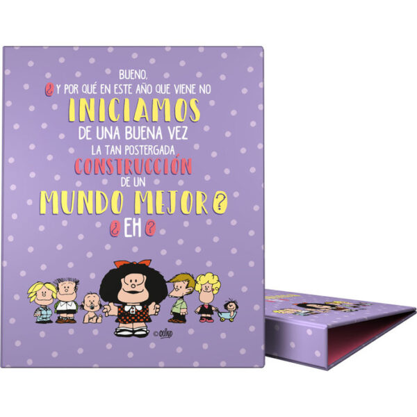 CARPETA A4 4 ANILLAS 25 MM MAFALDA 22 ESPERANZA -