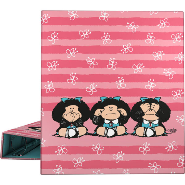 CARPETA A4 4 ANILLAS 40 MM FORRADA MAFALDA 22 SABUDUR -