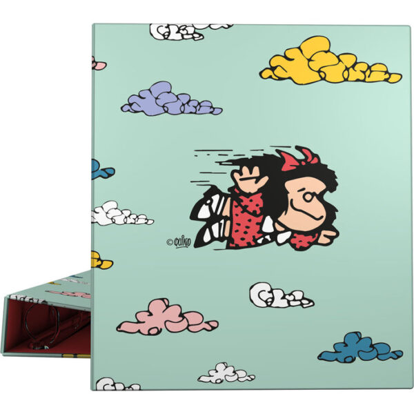 CARPETA A4 4 ANILLAS 40 MM FORRADA MAFALDA 22 VOLANDODOR -