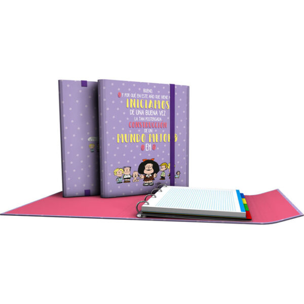 CARPEPLUS A4 4 ANILLAS 25 MM FORRADA MAFALDA 22 ESPERANZA -