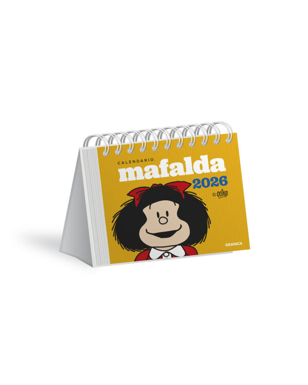 MAFALDA 2026 CALENDARIO ESCRITORIO AMARILLO - QUINO