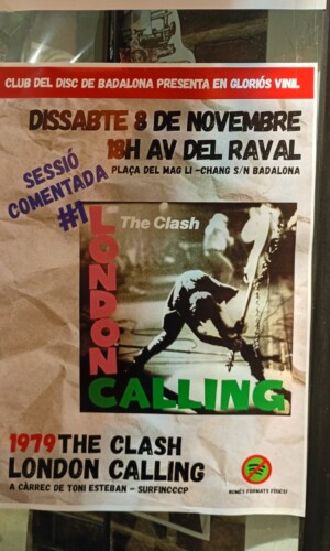 club vinil badalona club lectura escucha the clash placa li chang hablar de musica amigos