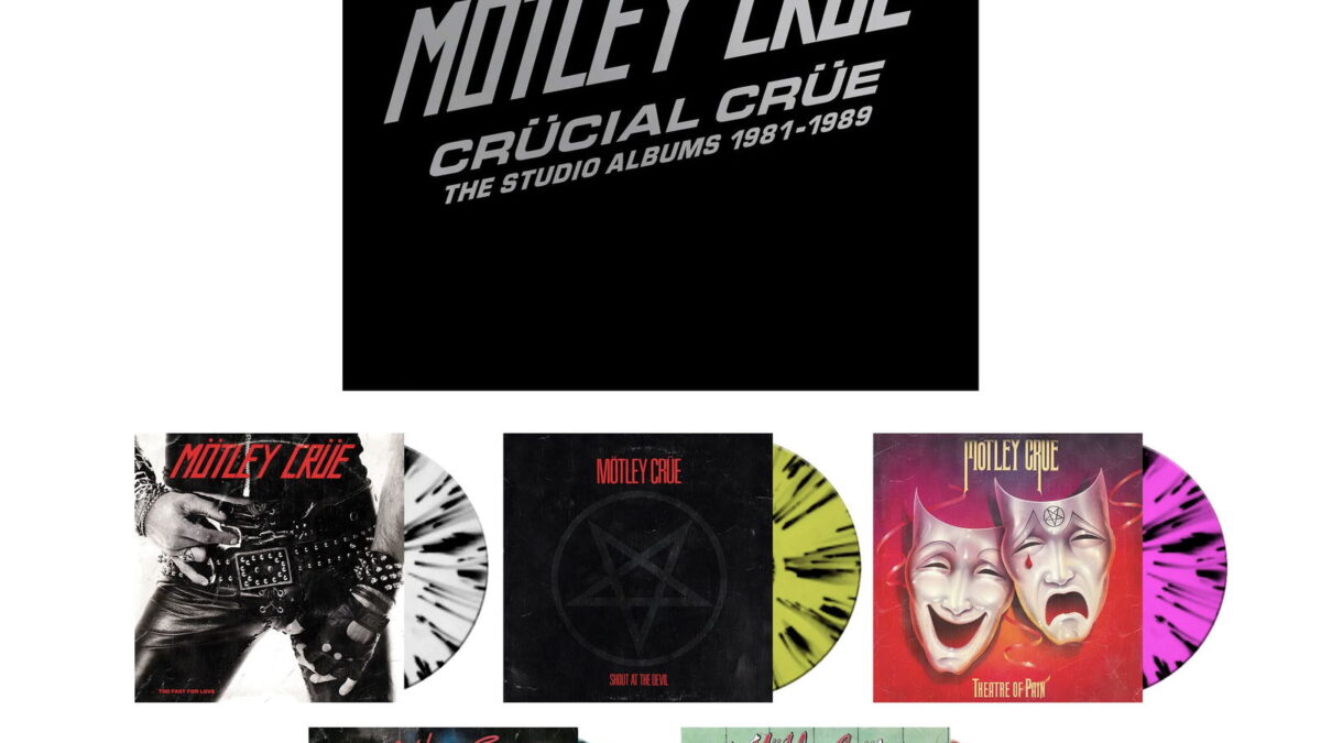 MÖTLEY CRUE - Caja Regalo Crucial Crue 5 Discos LPs Heavy con 5 CD