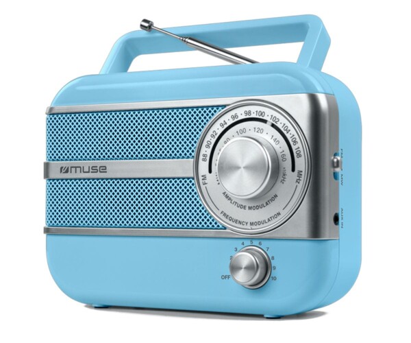 RADIO MUSE ESTILO VESPA COLOR VINTAGE AZUL