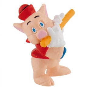 PIGGY FIGURINE WITH FLUTE 5CM -