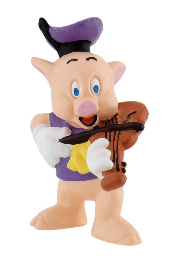PIGGY FIGURINE WITH VIOLIN 6CM -