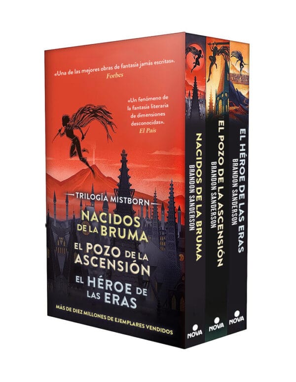 ESTUCHE TRILOGIA MISTBORN PACK EL IMPERIO FINAL EL POZO DE - BRANDON SANDERSON