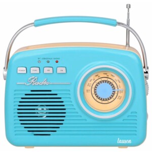 Radio estilo retro vintage Años 60 Lauson Color Vainilla o Azul Cielo