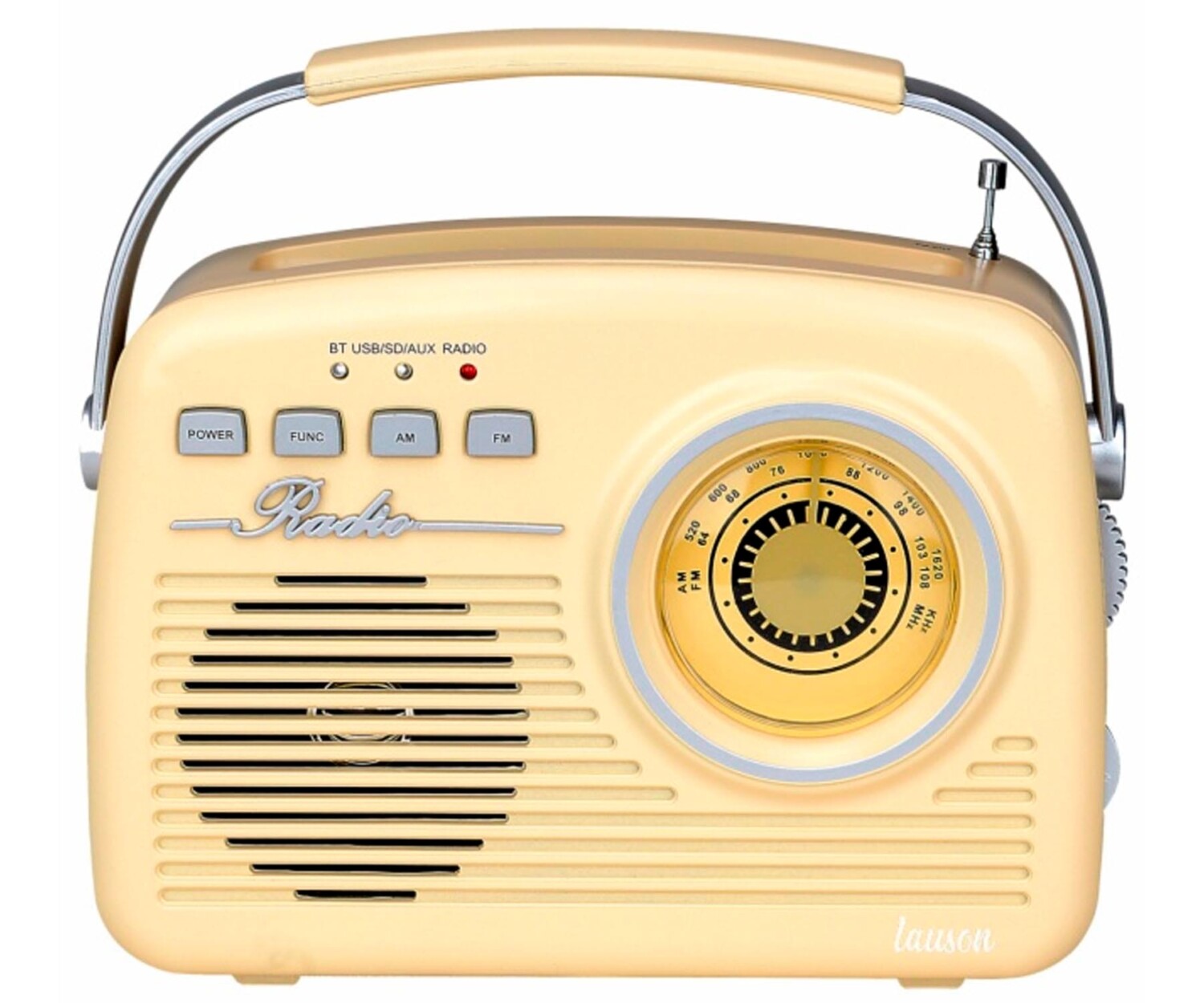 Radio estilo retro vintage Años 60 Lauson Color Vainilla o Azul Cielo