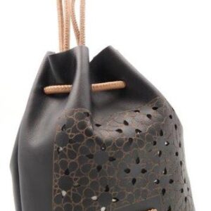 BOLSITO JUDAS PIEL CIERRE CORDON AJUSTABLE LASER 15X19 CAME -